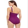 Gottex Women's Standard Wild Flower Shoulder One Piece, Plum/Multicolor view 4