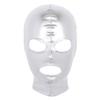Hularka Unisex Women Men's Wet look Leather Full Face Mask Hood Open Mouth Headgear Hat for Cosplay Party Club Silver_A One Size view 1