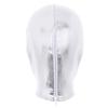 Hularka Unisex Women Men's Wet look Leather Full Face Mask Hood Open Mouth Headgear Hat for Cosplay Party Club Silver_A One Size view 2