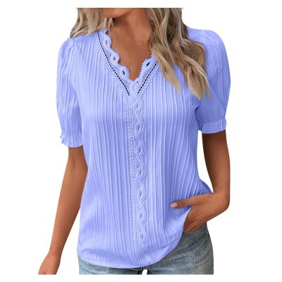 Long Sleeve Summer Tops for Women Generic 2024 Long Sleeve Cotton Tee Shirts for Women Western T Shirts for Women Vintage Floral Shirts for Women Womens Plus Size Tops3-Sky Blue,X-Large