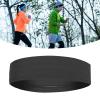 GLOGLOW Workout Headband, Fashionable Sweatband Hair Band Soft Versatile Breathable Wicking for Running for Men (Black) view 3
