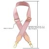 Adjustable Soft Crossbody Canvas Strap for Pochette Accessories Replacement, Designer Purse (Pink) view 4