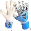 Keeperking Soccer Goalie Goalkeeper Gloves for Kids Boys Youth & Adult,Latex Strong Grip Palms with Removable Finger Spines Protection Children Football Gloves for Training/Match (9, Cyan-FS) view 4