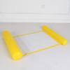 Inflatable Foldable Swim Lounger Floating Bed Solid Color Hammock Yellow (Send Pump) view 1