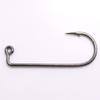 100 - Mustad 32833 Black Nickel 2X Strong Salmon Steelhead Jig Hooks for Molds 2" view 1
