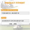 Bridiof JN6-G6201 Updated Primary FIXED SHEAVE for Yamaha G2 G8 G9 G11 G14 G16 G20 G21 G22 4-Cycle Gas Golf Carts 1985-2006, Aluminum Drive Clutch view 2