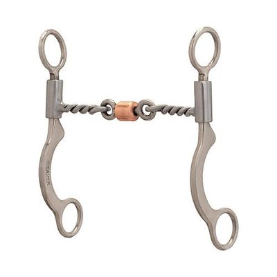 Weaver Leather 61/2" Cheek 3-Piece Twisted Wire 5" Brushed SS