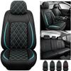Car Seat Cover 5-Seats, for VW Volkswagen Golf 6 GTI Golf 7 Golf 7 GTI Golf Tdi Golf Sportsvan, Front and Rear Leather Seat All Weather Use Breathable Wear Resistant Waterproof (Color : Cream) view 1