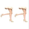 HUE Women's So Sexy French Lace Sheer Thigh Highs, Natural - 2 Pair Pack, 2 view 1