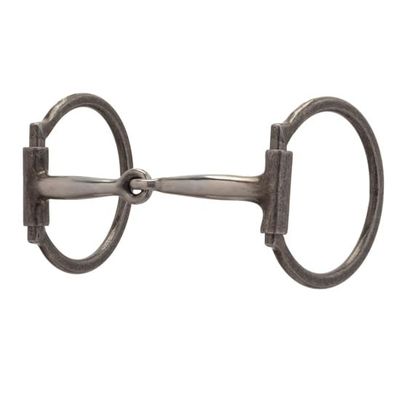Weaver Leather 3" Offset D-Ring Sweet Iron Snaffle 5" Buffed Black