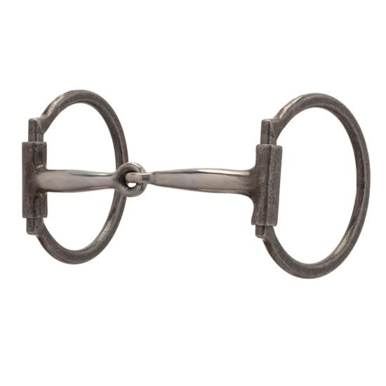 Weaver Leather 3" Offset D-Ring Sweet Iron Snaffle 5" Buffed Black
