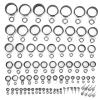 Pilipane Rod Guide Repair Kit, Telescopic Surf Casting, Tip top Repair Kit, Fishing Rod Eye Line Guide Hoop, Spins Casting Fishing Rod Guides Replacement Set view 1