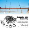 Pilipane Rod Guide Repair Kit, Telescopic Surf Casting, Tip top Repair Kit, Fishing Rod Eye Line Guide Hoop, Spins Casting Fishing Rod Guides Replacement Set view 3