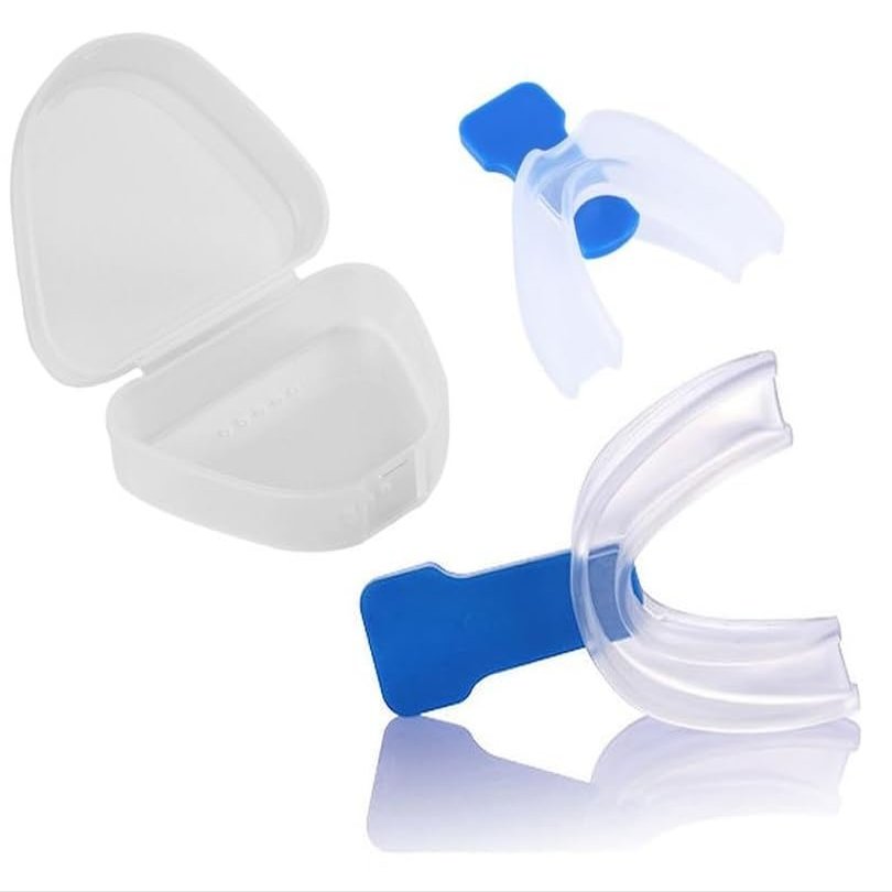 AmeriCan Goods Boil & Bite Double Side Full Mouth Guard Boxing Gum Shield Sports Teeth Protector with Case