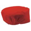 Winco Ventilated Pillbox Chef Hat, XL, Red view 2