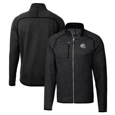 Cutter & Buck Men's Charcoal Indianapolis Colts Helmet Mainsail Sweater-Knit Full-Zip Jacket