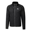 Cutter & Buck Men's Charcoal Indianapolis Colts Helmet Mainsail Sweater-Knit Full-Zip Jacket view 2