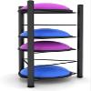 Katzowen 5/6 Tier Floor Stand Half Circle Balance Ball Storage RackHome Gym Workout Equipment Storage Organizer, Private Education Fitness Equipment (Size : 6 Tiers) view 1