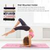 Katzowen Wall Mount Foam Roller Storage Rack Holder, Extra Tall Wood Organizer for Store Exercise/Work Out Mat, Wall Shelf Easy to Install view 2