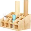 Katzowen Wood 8/12-Compartment Storage Bin for Hand Towels, Small Blanket & Washcloths - Yoga Mat Holder for Table, Home Gym, Studio & Nursery (Size : 48x47x43cm) view 1