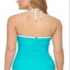 Calvin Klein Womens Solid V-Wire Tankini Swim Top Blue S view 3