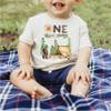 One Fun Camper 1st Birthday Camping Outdoor Themed T-Shirts for Girls and Boys Black on Natural Shirt 18 Months view 4