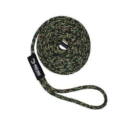 5/8" x 30' Camo Solid Braid Nylon Dock Line - Made in USA