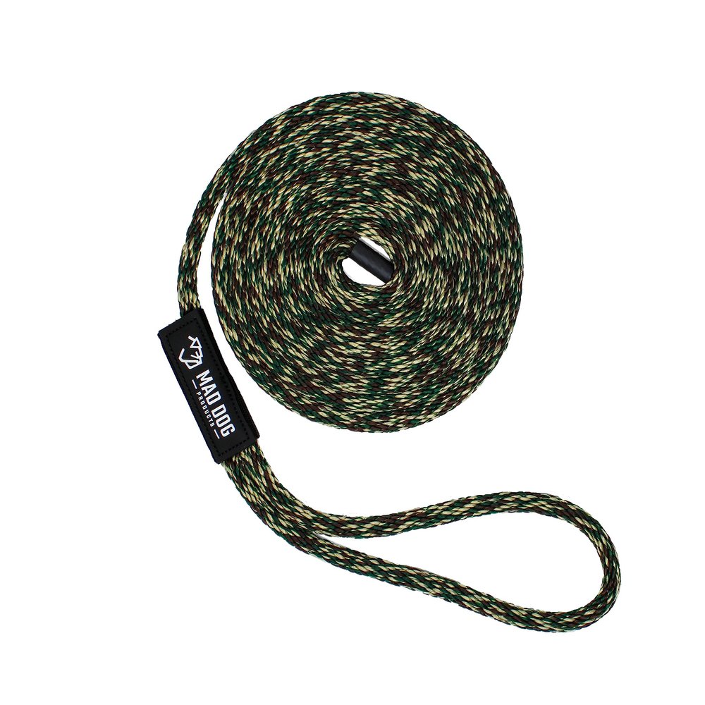 3/8" x 25' Camo Solid Braid Nylon Dock Line - Made in USA