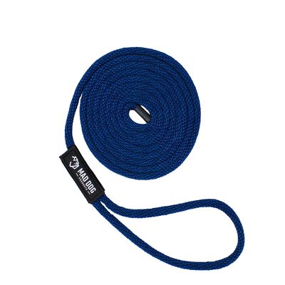 1/2" x 30' Navy Solid Braid Nylon Dock Line - Made in USA