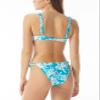 Sundazed Womens Tie-Dye Shirred Bikini Swim top White 32B/C view 4