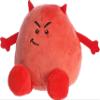 Aurora Punny Eggspressions Deviled Egg Stuffed Animal - Humorous Wordplay - Playful Expression - Red 3.5 Inches view 2