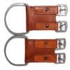 CHALLENGER Horse Set 2 Tan Leather Western English Dual Buckle Girth Converter 403GC03TN view 1