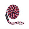 1/2" x 30' Red/White/Blue Solid Braid Nylon Dock Line - Made in USA view 1