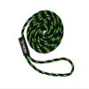 1/2" x 15' Black/Lime Solid Braid Nylon Dock Line - Made in USA view 1