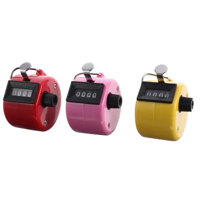 Toddmomy Handheld Click Counter - Mini Ergonomic Tally Tool for Fitness Classroom Attendance and Inventory - 3Pcs Multicolor (1.57X2.76In)