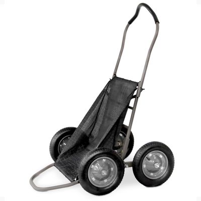 Hawk Crawler Multi-Use Folding Cart, Deer Hunting Fishing Cart w/ 500 Lb Capacity for Hauling Game, Bait, Hunting Gear, & Wood, Flat Dark Earth Gray