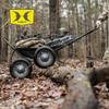 Hawk Crawler Multi-Use Folding Cart, Deer Hunting Fishing Cart w/ 500 Lb Capacity for Hauling Game, Bait, Hunting Gear, & Wood, Flat Dark Earth Gray view 4