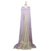 Light Purple Lavender Crushed Velvet Full Length Hooded Cape - Baby, Toddler, Kids, Teen, Adult, and Plus Sizes Available (Adult Small) view 2
