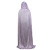 Light Purple Lavender Crushed Velvet Full Length Hooded Cape - Baby, Toddler, Kids, Teen, Adult, and Plus Sizes Available (Adult Small) view 3