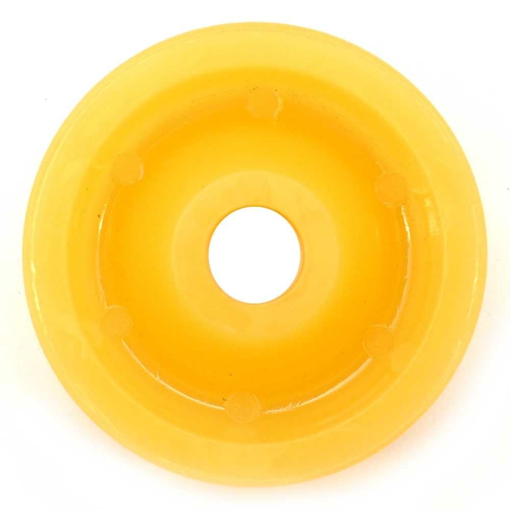 Boat Keel Roller End Cap 300658 | 3 1/8 Inch Yellow Thermoplastic