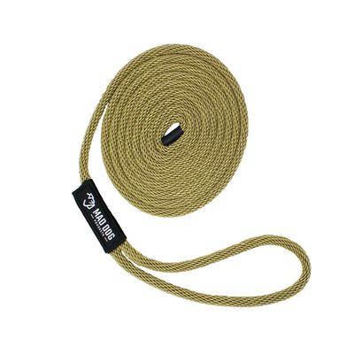 1/2" x 20' Jute Solid Braid Nylon Dock Line - Made in USA