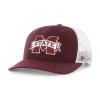 47 Mississippi State Bulldogs Hat Mens Womens Adjustable Trucker Cap, Dark Maroon view 1