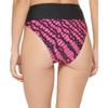 DKNY Womens High-Waist Printed Swim Bottom Separates Black M view 2