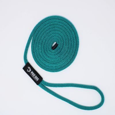 5/8" x 15' Teal Solid Braid Nylon Dock Line - Made in USA