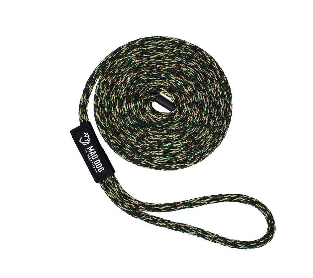 1/2" x 10' Camo Solid Braid Nylon Dock Line - Made in USA