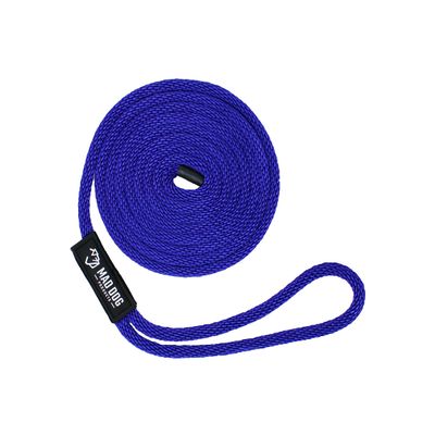 5/8" x 10' Purple Solid Braid Nylon Dock Line - Made in USA