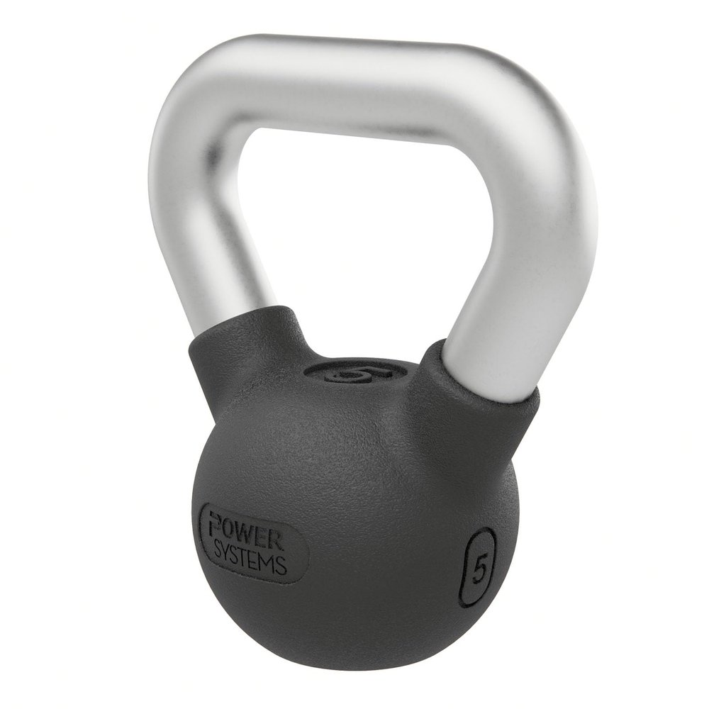 Power Systems Elite Rubber Kettlebell - Premium Molded Rubber & Perfect for Your Training Space (40)