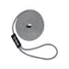 1/2" x 20' Silver Solid Braid Nylon Dock Line - Made in USA view 1