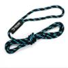 1/2" x 30' Sky Blue/Black Solid Braid Nylon Dock Line - Made in USA view 2