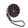 1/2" x 20' Black/Pink Solid Braid Nylon Dock Line - Made in USA view 1